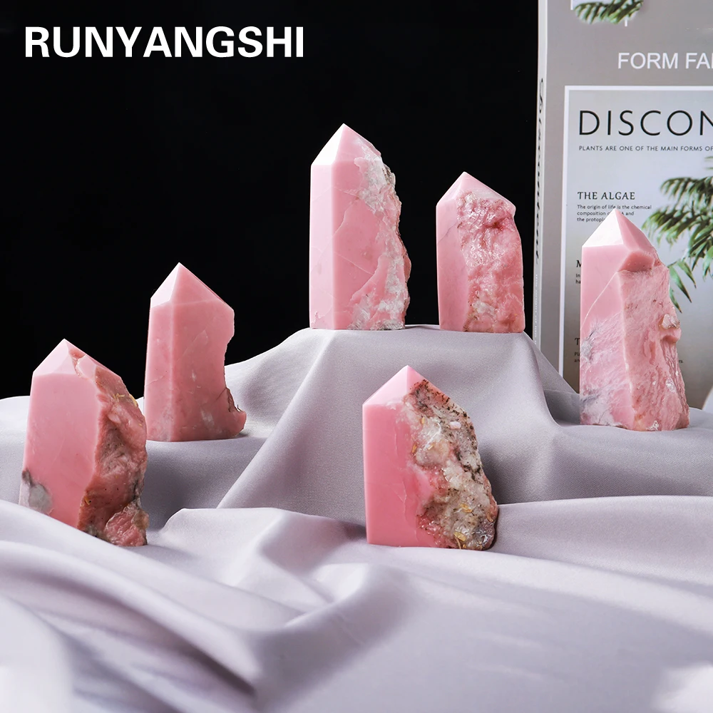 Natural Pink Opal Tower Mineral Specimens Crafts Healing Crystal Quartz Geode Wand Irregular Raw Stone Home Decor Collection
Natural Pink Opal Tower Mineral Specimens Crafts Healing Crystal Quartz Geode Wand Irregular Raw Stone Home Decor Collection