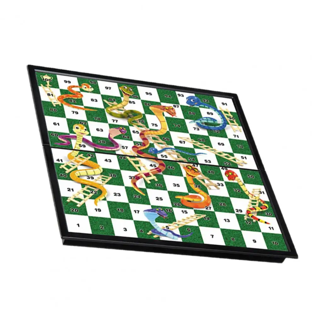1 Set Snake Ladders Chess Easy to Use Leisure School Student Desktop Folding Chess Board Game Magnetic Chess Game for Gift
1 Set Snake Ladders Chess Easy to Use Leisure School Student Desktop Folding Chess Board Game Magnetic Chess Game for Gift
