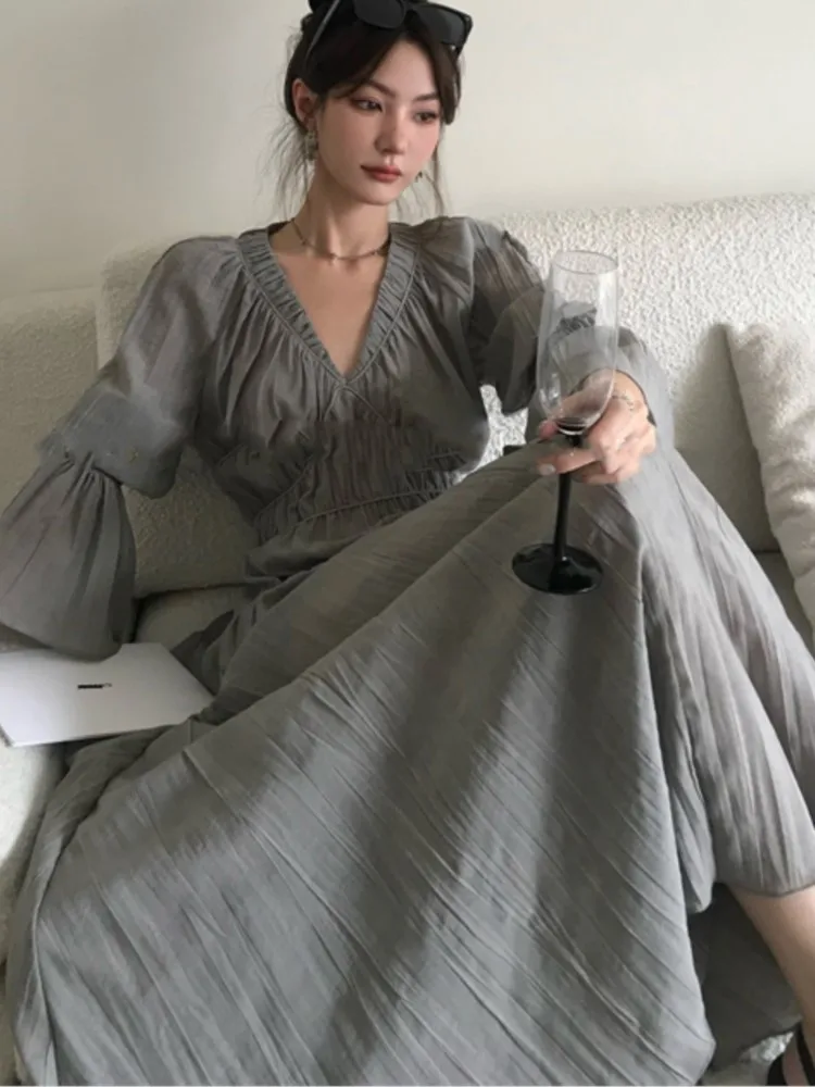 New Women Fashion Vintage Spring Long Dress Elegant Slim Party Prom Robe Female Solid Evening Night Vestidos Wedding Clothes
New Women Fashion Vintage Spring Long Dress Elegant Slim Party Prom Robe Female Solid Evening Night Vestidos Wedding Clothes