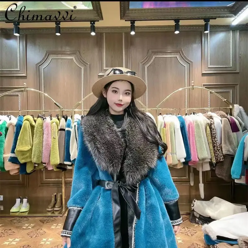 High-End Luxury Suit Collar Furry Coat 2022 Winter Coat Women Fashion Casual Mid-Length Long Sleeve Warm Elegant Faux Fur Jacket
High-End Luxury Suit Collar Furry Coat 2022 Winter Coat Women Fashion Casual Mid-Length Long Sleeve Warm Elegant Faux Fur Jacket