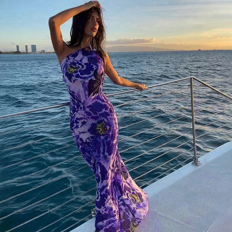 Sexy Maxi Dress One Shoulder 2022 Women Purple Orchid Print Long Summer Dresses Elegant Backless Club Party Beach Vestidos
Sexy Maxi Dress One Shoulder 2022 Women Purple Orchid Print Long Summer Dresses Elegant Backless Club Party Beach Vestidos