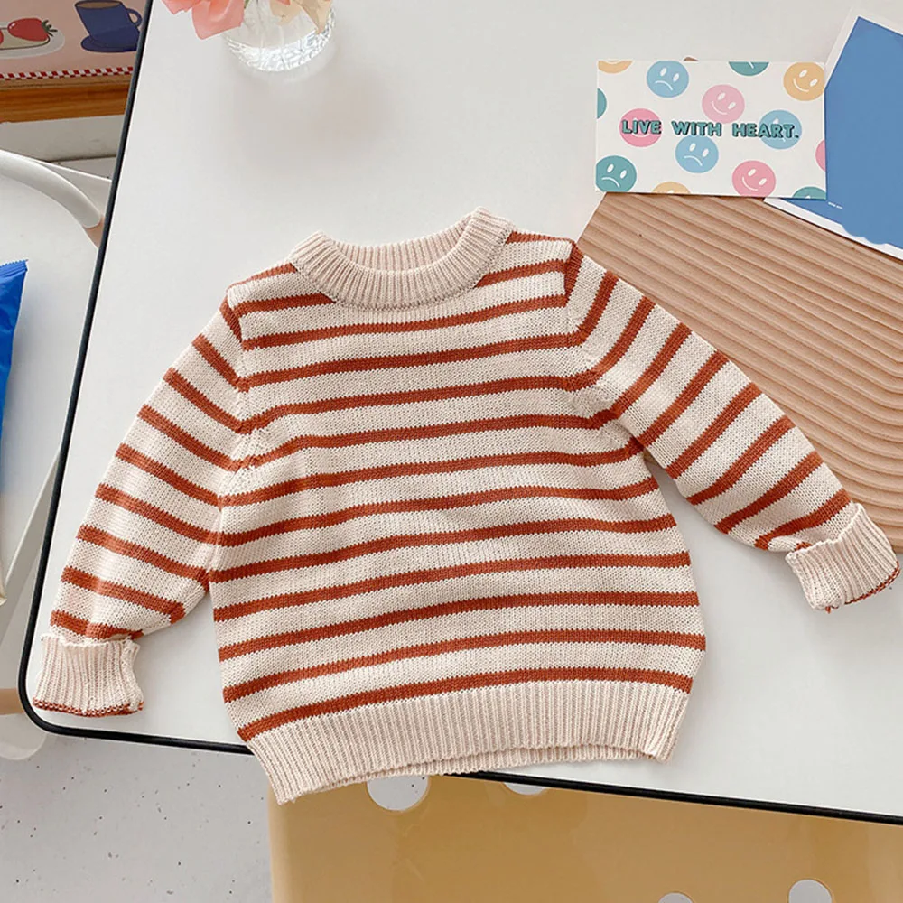 Boys Sweater Cotton Striped Pullover Spring Autumn Children Clothing School Knitted Toddler Girl Sweaters
Boys Sweater Cotton Striped Pullover Spring Autumn Children Clothing School Knitted Toddler Girl Sweaters