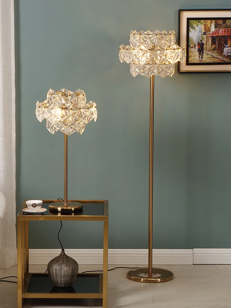 Nordic Luxury LED Floor Lamps Copper Crystal Living room Home Standing lighting Bedroom Villa Marble Vertical Lights
Nordic Luxury LED Floor Lamps Copper Crystal Living room Home Standing lighting Bedroom Villa Marble Vertical Lights