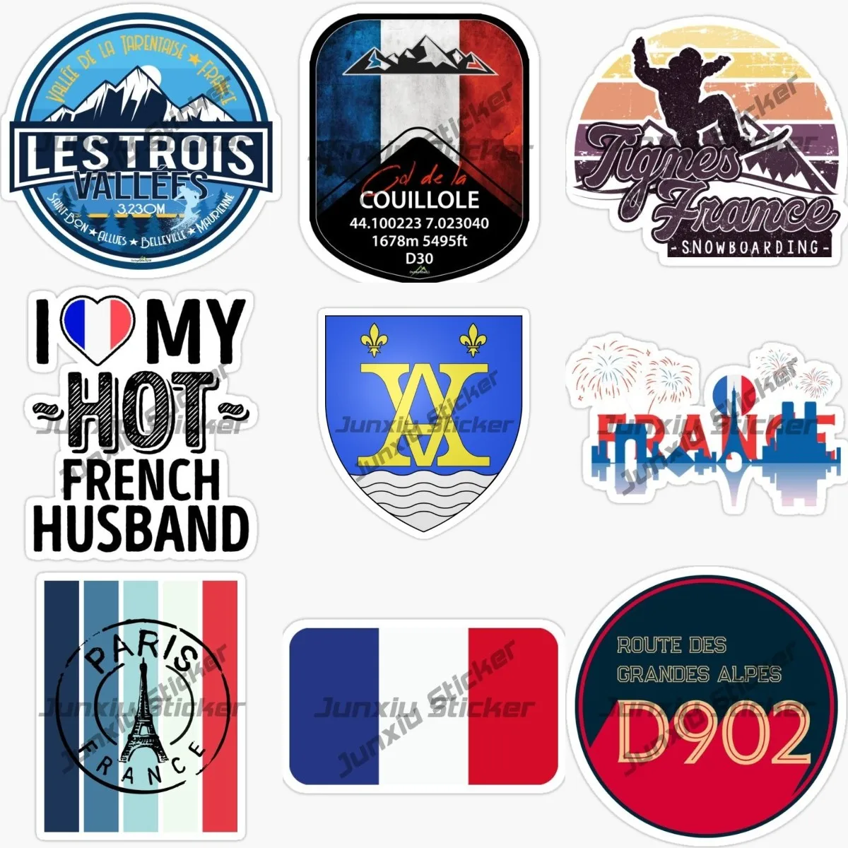 Paris France Stickers Eiffel Tower Arc De Triomphe French Flag Decals Carcassonne Aubagne Coat of Arms France Flag Glue Sticker
Paris France Stickers Eiffel Tower Arc De Triomphe French Flag Decals Carcassonne Aubagne Coat of Arms France Flag Glue Sticker