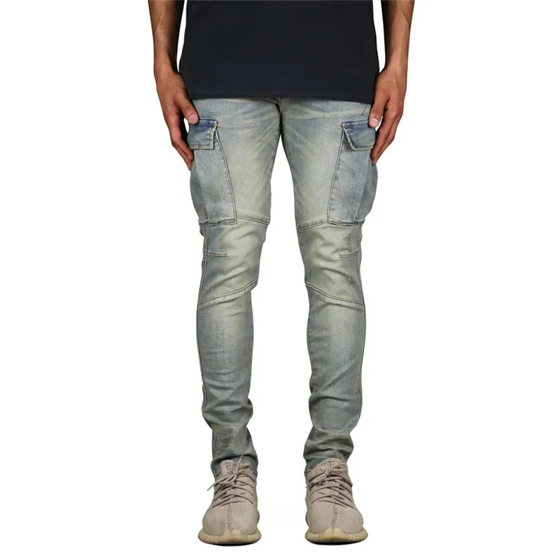 Mens Vintage Cargo Jeans With Pockets Slim Fit Stretchy Denim Trousers Retro Pants For Male
Mens Vintage Cargo Jeans With Pockets Slim Fit Stretchy Denim Trousers Retro Pants For Male