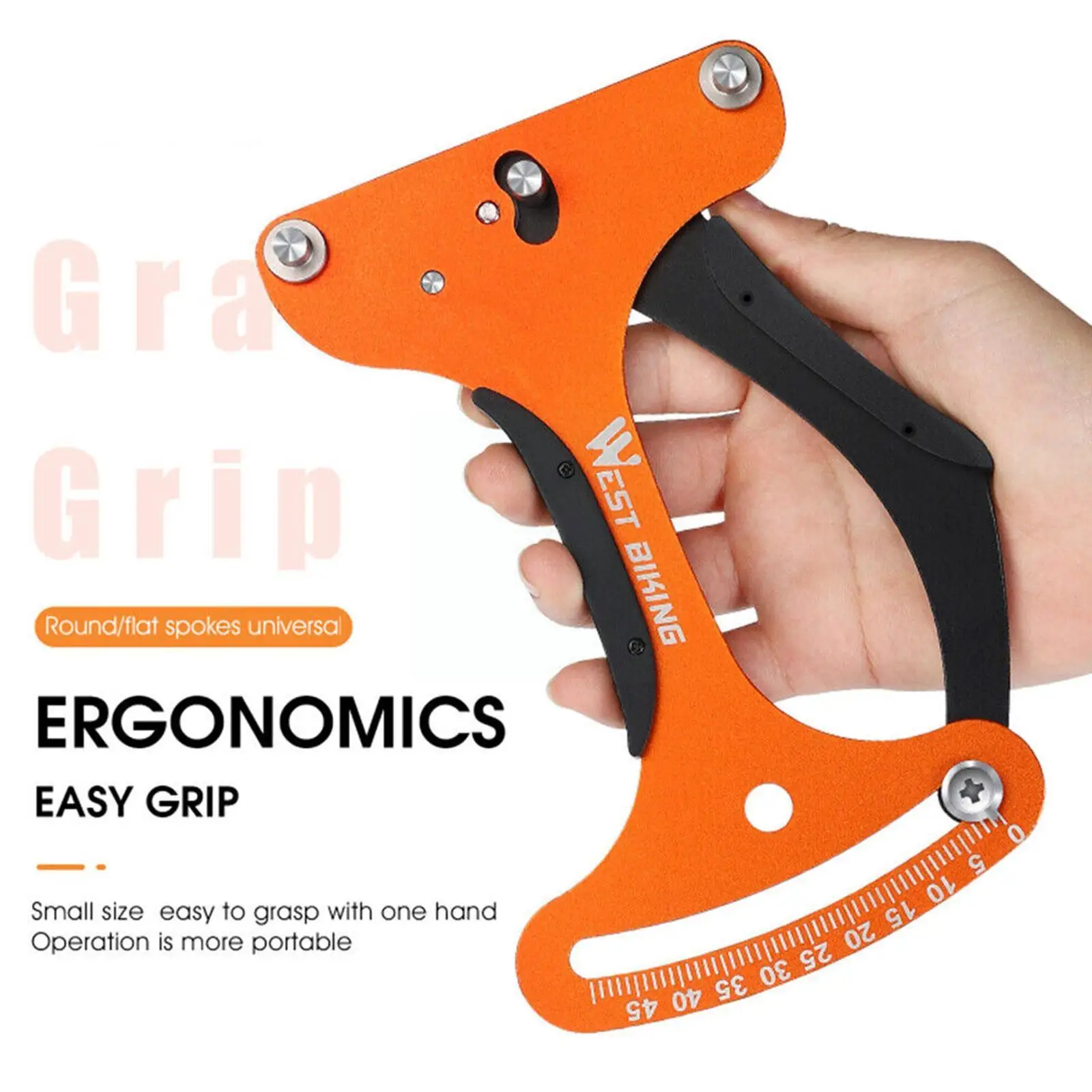Bicycle Spoke Tension Meter Bicycle Tension Calibrator Tool Tensiometer Wheel Aluminum Spoke Repair Correction Alloy Bicycl K2O2
Bicycle Spoke Tension Meter Bicycle Tension Calibrator Tool Tensiometer Wheel Aluminum Spoke Repair Correction Alloy Bicycl K2O2