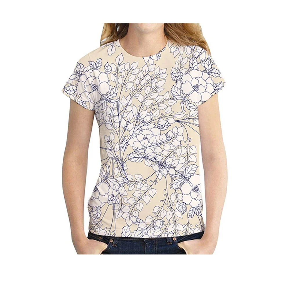 Plant Flower 3D Printing Fashion Women Clothing 2022 New Summer Women's T-shirt Tops Short-sleeved O-neck Polyester Fiber
Plant Flower 3D Printing Fashion Women Clothing 2022 New Summer Women's T-shirt Tops Short-sleeved O-neck Polyester Fiber