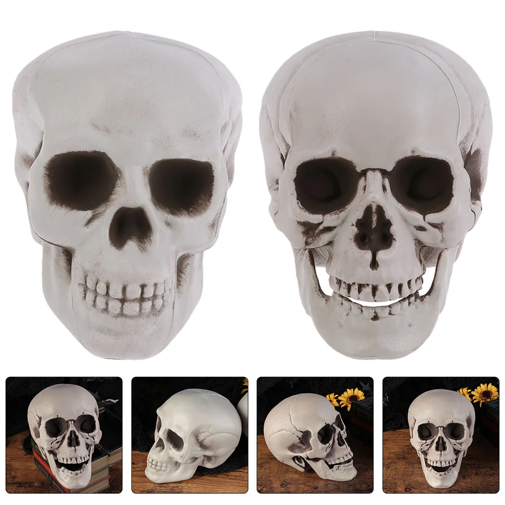 2 Pcs Simulation Halloween Party Supplies Favor Bone Simulated Plastic Skulls Ornaments
2 Pcs Simulation Halloween Party Supplies Favor Bone Simulated Plastic Skulls Ornaments