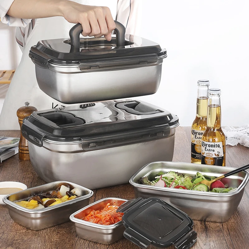 Lunch Box Portable Bento Picnic Packed Food Storage Containers for Camping Food Stainless Steel 304 Large Capacity Leak-proof
Lunch Box Portable Bento Picnic Packed Food Storage Containers for Camping Food Stainless Steel 304 Large Capacity Leak-proof