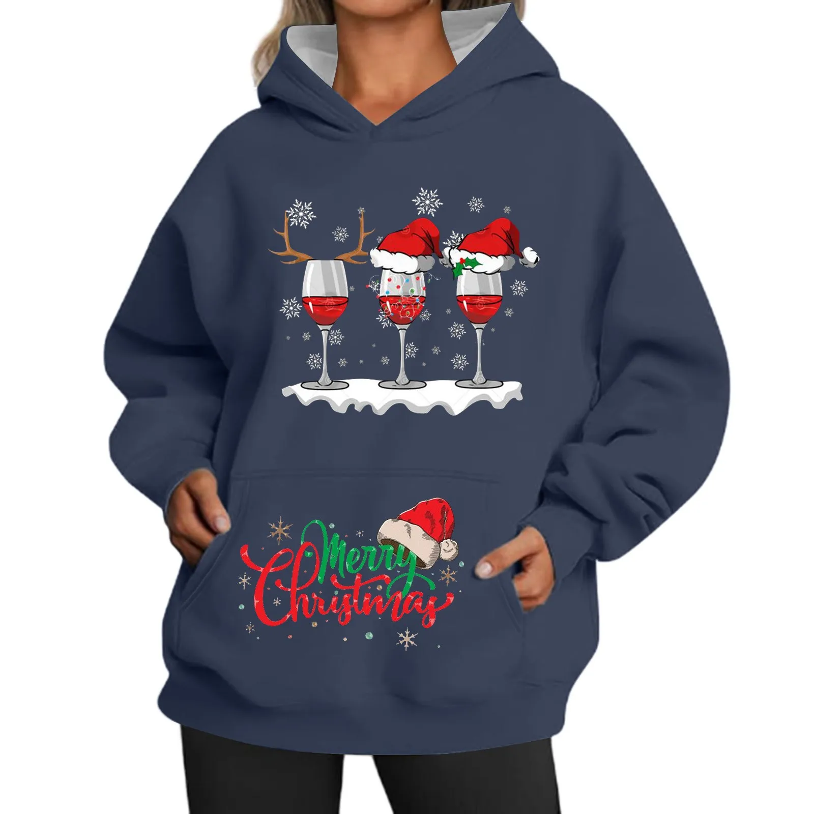 Женская Повседневная модная мешковатая Толстовка с длинным рукавом и карманами с рождественским принтом, хлопковая легкая толстовка на молнии
Женская Повседневная модная мешковатая Толстовка с длинным рукавом и карманами с рождественским принтом, хлопковая легкая толстовка на молнии