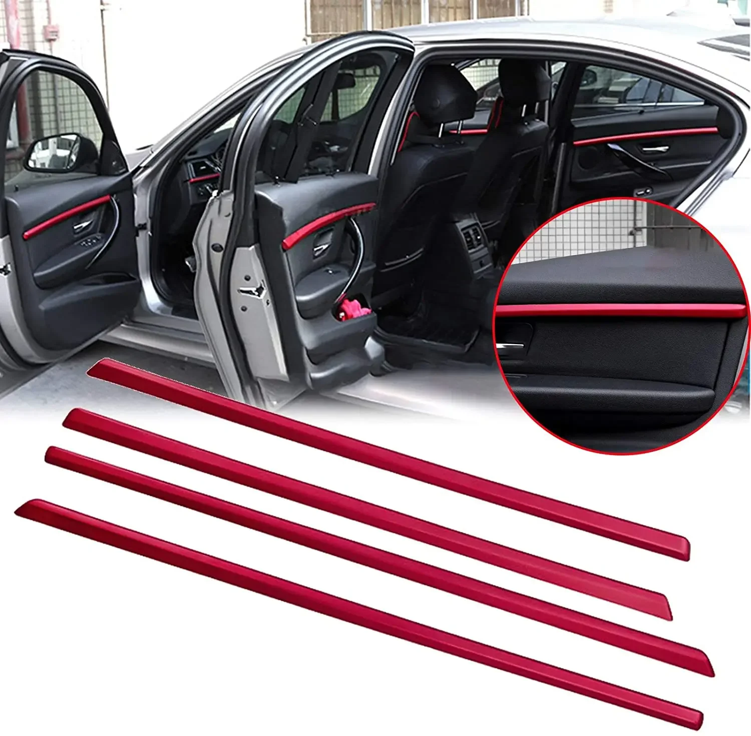 4 шт./комплект, красные полосы для внутренней двери BMW 3 Series F30 F31 2012-2019
4 шт./комплект, красные полосы для внутренней двери BMW 3 Series F30 F31 2012-2019