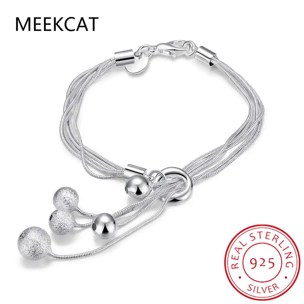 925 Sterling Silver Five Snake Ball Chain Bracelet For Women Charm Wedding Engagement Party Fashion Jewelry
925 Sterling Silver Five Snake Ball Chain Bracelet For Women Charm Wedding Engagement Party Fashion Jewelry