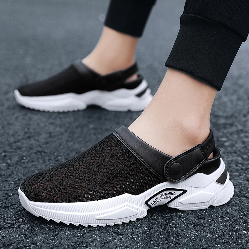 2023 New Mesh Men's Clogs Summer Shoes Men Black Slippers Breathable Non-slip Mules Male Garden Shoes Casual Soft Beach Sandal
2023 New Mesh Men's Clogs Summer Shoes Men Black Slippers Breathable Non-slip Mules Male Garden Shoes Casual Soft Beach Sandal