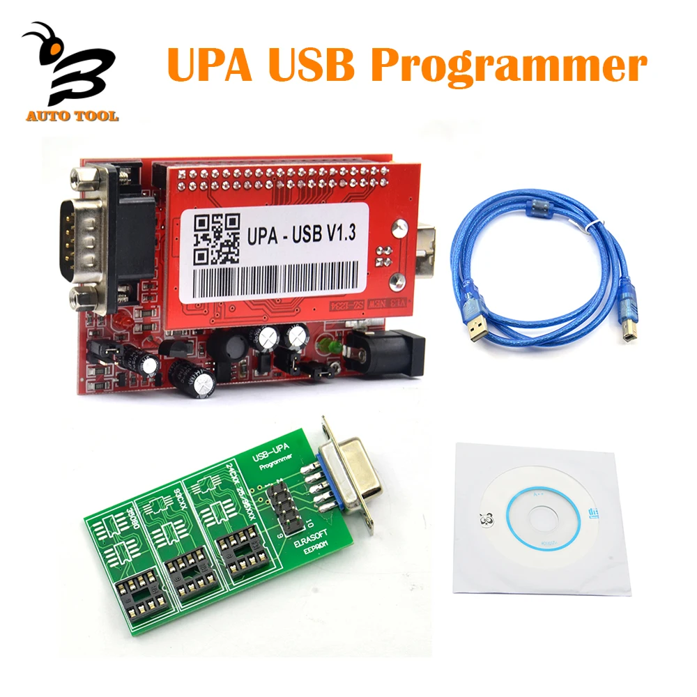 

UPA USB Programmer V1.3 Main Unit and Eeprom Adapter UPA-USB ECU Programmer Diagnostic Tool UPA Chip Tuning Tools Free Shipping