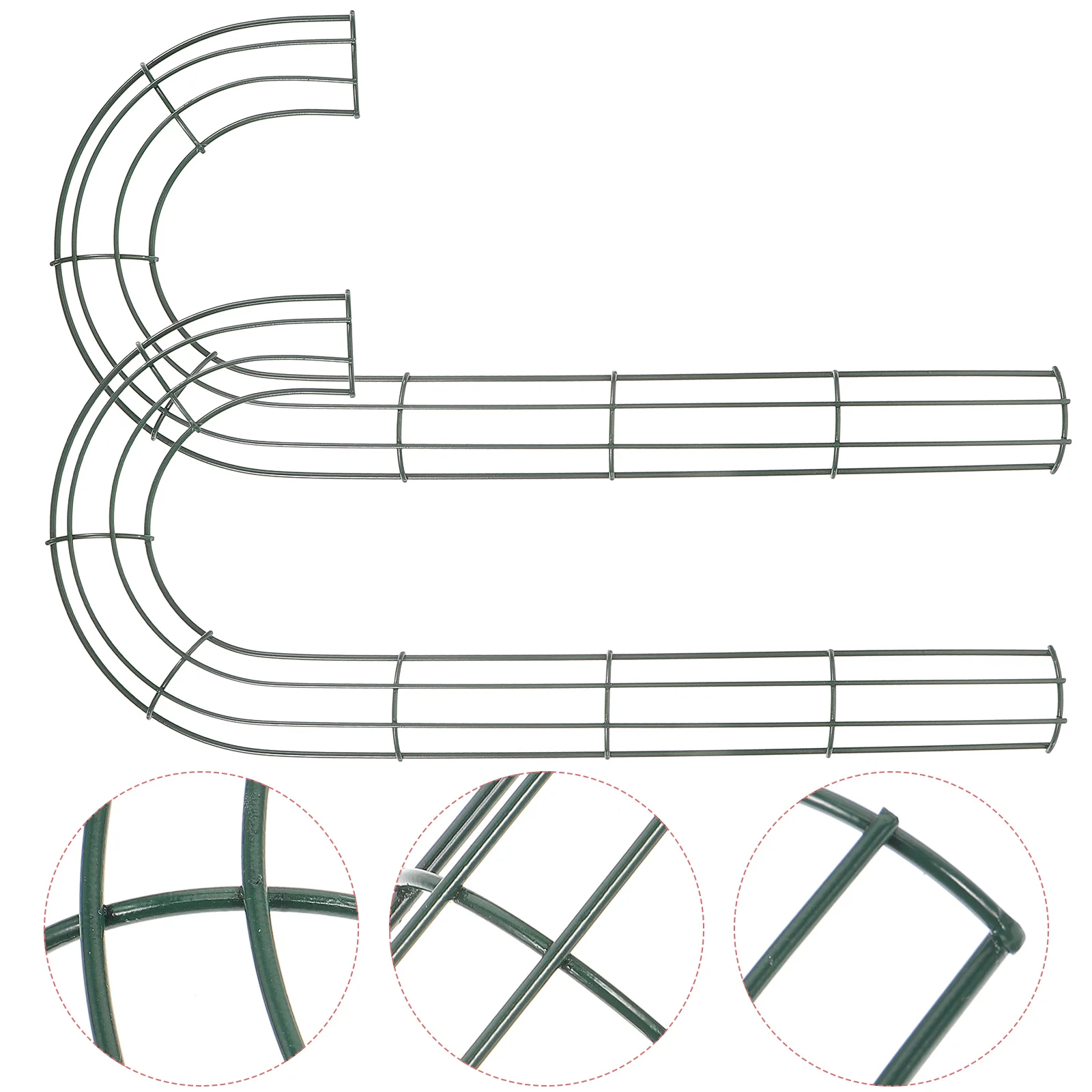 2 Pcs Candy Cane Shape Wreath Frame Metal Frames Christmas Flower Iron Decor Crutches Hoop DIY Form Garland
2 Pcs Candy Cane Shape Wreath Frame Metal Frames Christmas Flower Iron Decor Crutches Hoop DIY Form Garland