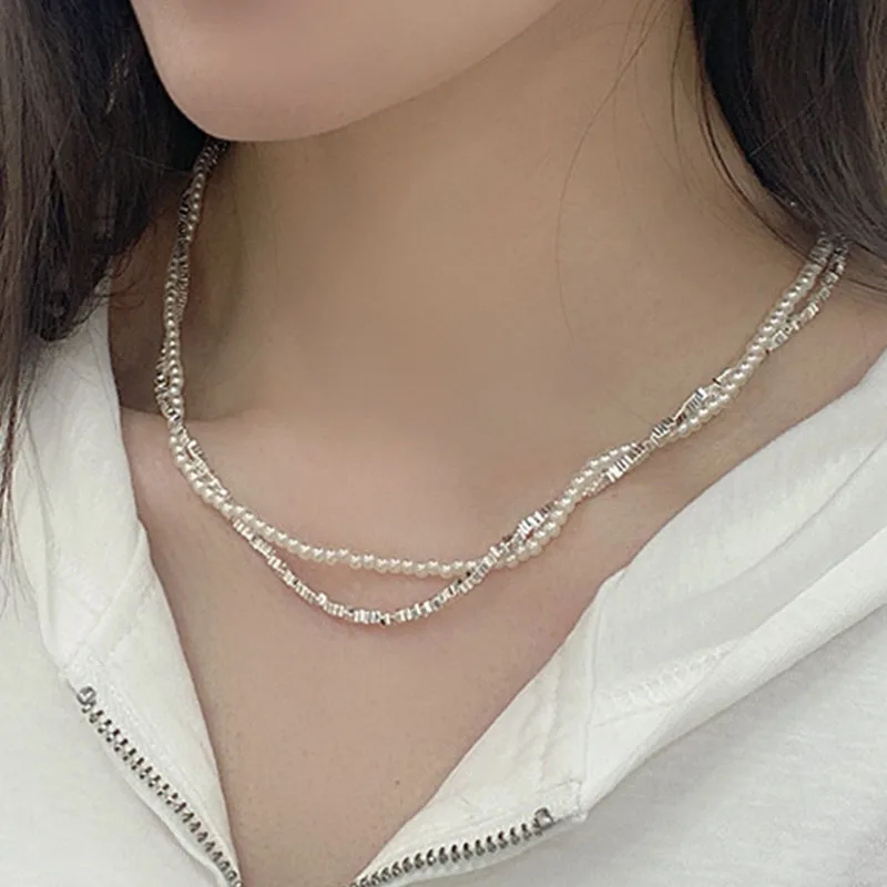 Trendy Fashion Double-layer Pearls Choker Necklace Collar Statement Women Wedding Jewelry Gifts 2022 New
Trendy Fashion Double-layer Pearls Choker Necklace Collar Statement Women Wedding Jewelry Gifts 2022 New