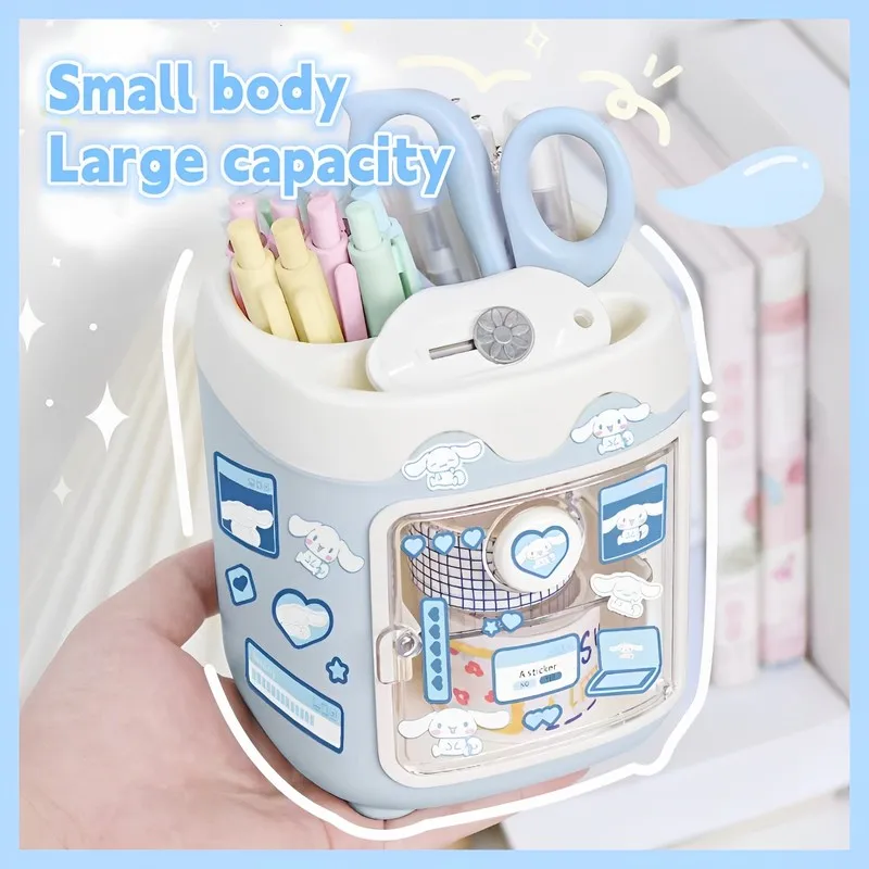Sanrio Kawaii Kuromi настольная подставка для ручек Cute Purin Cinnamoroll Diy ящик для хранения наклеек для макияжа кисточки держатель для ручек подарок
Sanrio Kawaii Kuromi настольная подставка для ручек Cute Purin Cinnamoroll Diy ящик для хранения наклеек для макияжа кисточки держатель для ручек подарок
