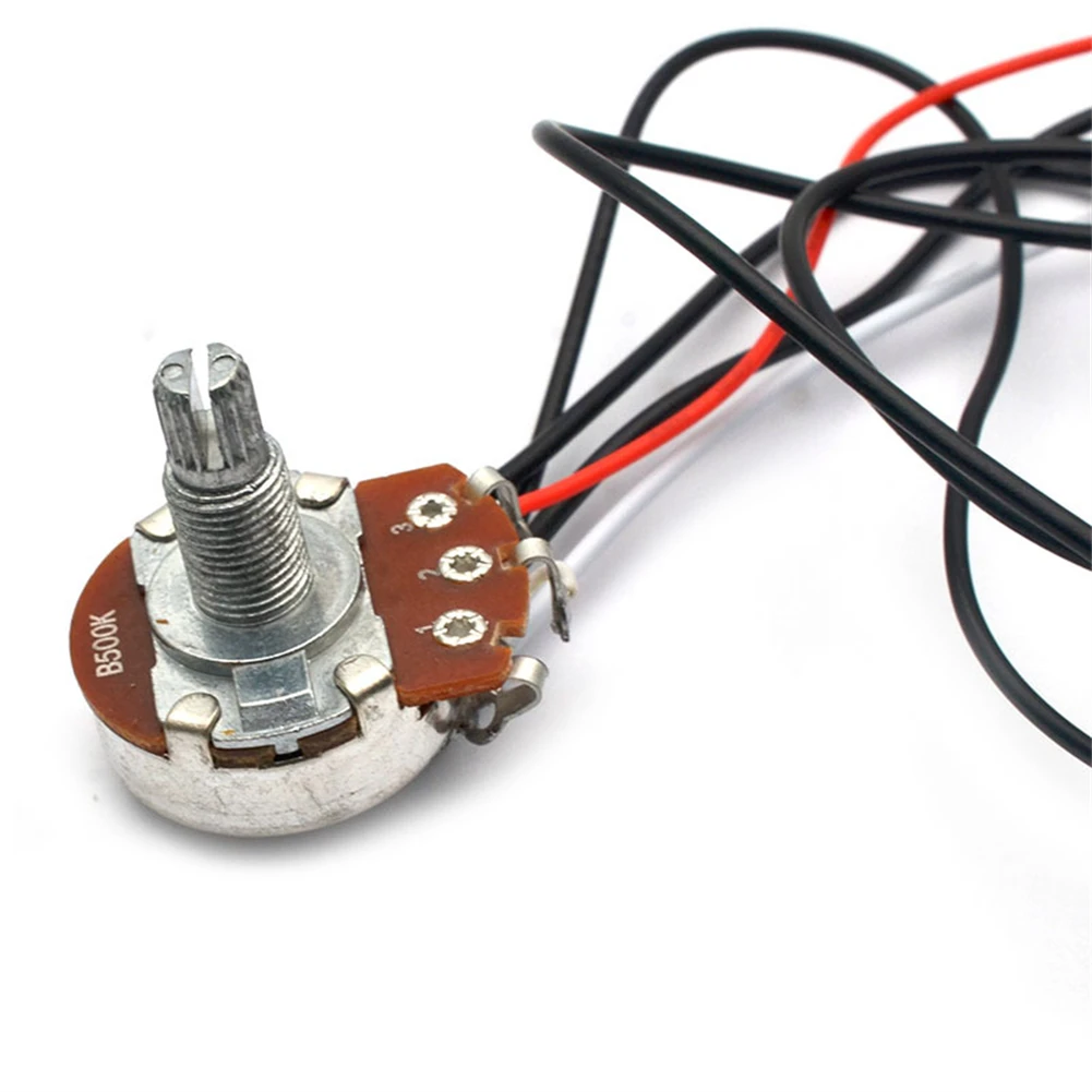 Electric Guitar Wiring Harness Prewired 3 Way Toggle Switch 500K Pots 1 Volume 1 Tone Electric Guitar Replacement
Electric Guitar Wiring Harness Prewired 3 Way Toggle Switch 500K Pots 1 Volume 1 Tone Electric Guitar Replacement