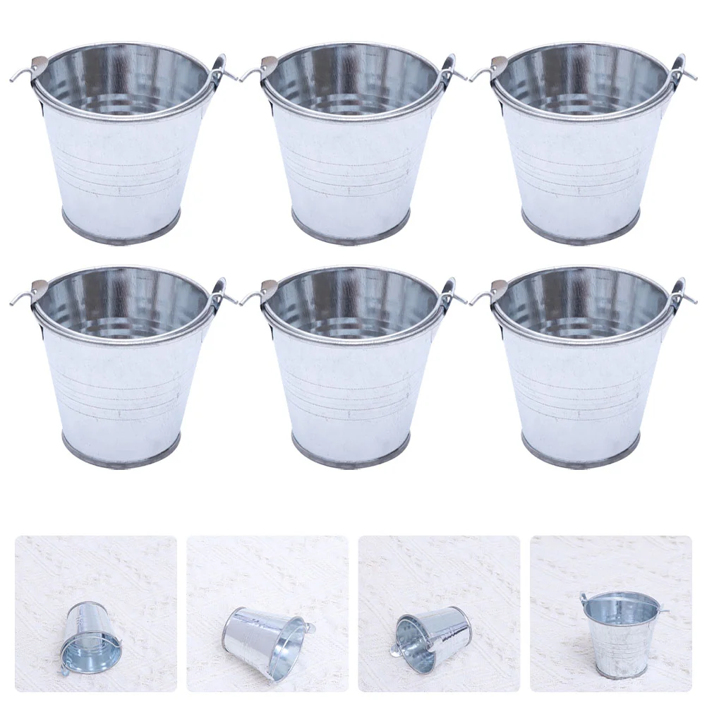 6 Pcs Tinplate Keg Decorative Flowerpots Mini Iron Creative Buckets Kids Beach Toys Small Candy Storage Cookie Handheld Food
6 Pcs Tinplate Keg Decorative Flowerpots Mini Iron Creative Buckets Kids Beach Toys Small Candy Storage Cookie Handheld Food