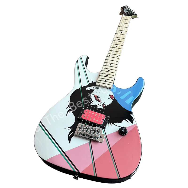 Classic tremolo electric guitar, high-quality pink pickup, professional guarantee, free delivery to your door.
Classic tremolo electric guitar, high-quality pink pickup, professional guarantee, free delivery to your door.
