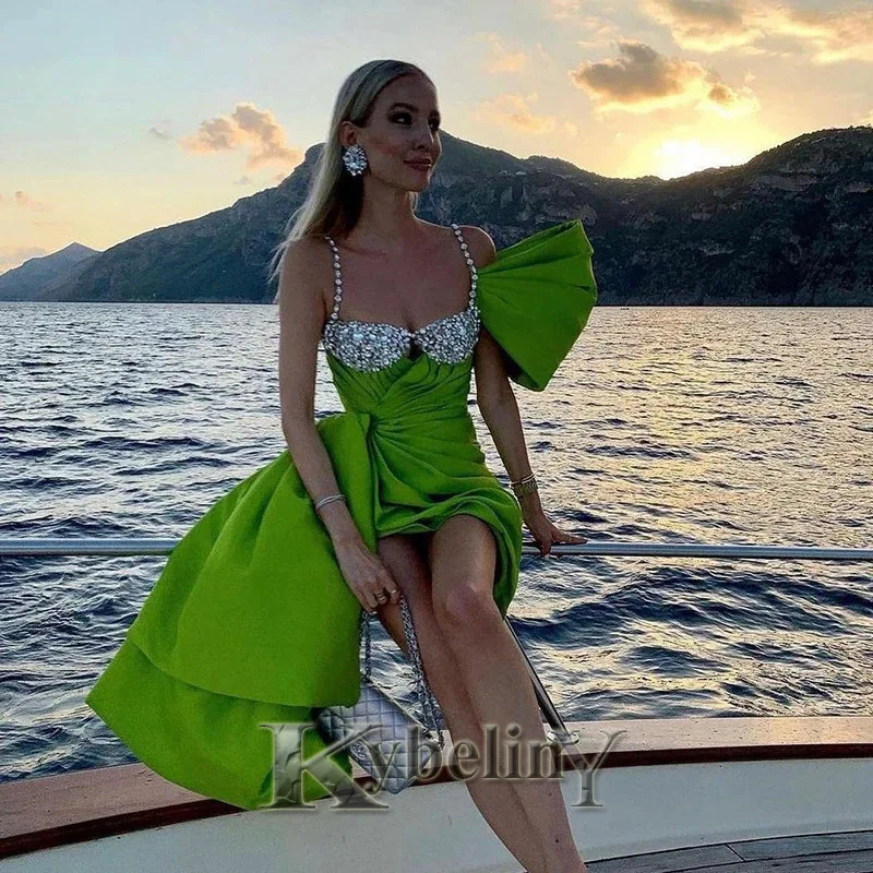 Kybeliny Green Bow Evening Dresses Skirt Crystal Glitter Prom Robe De Soiree Graduation Celebrity Vestidos Fiesta Women Formal
Kybeliny Green Bow Evening Dresses Skirt Crystal Glitter Prom Robe De Soiree Graduation Celebrity Vestidos Fiesta Women Formal