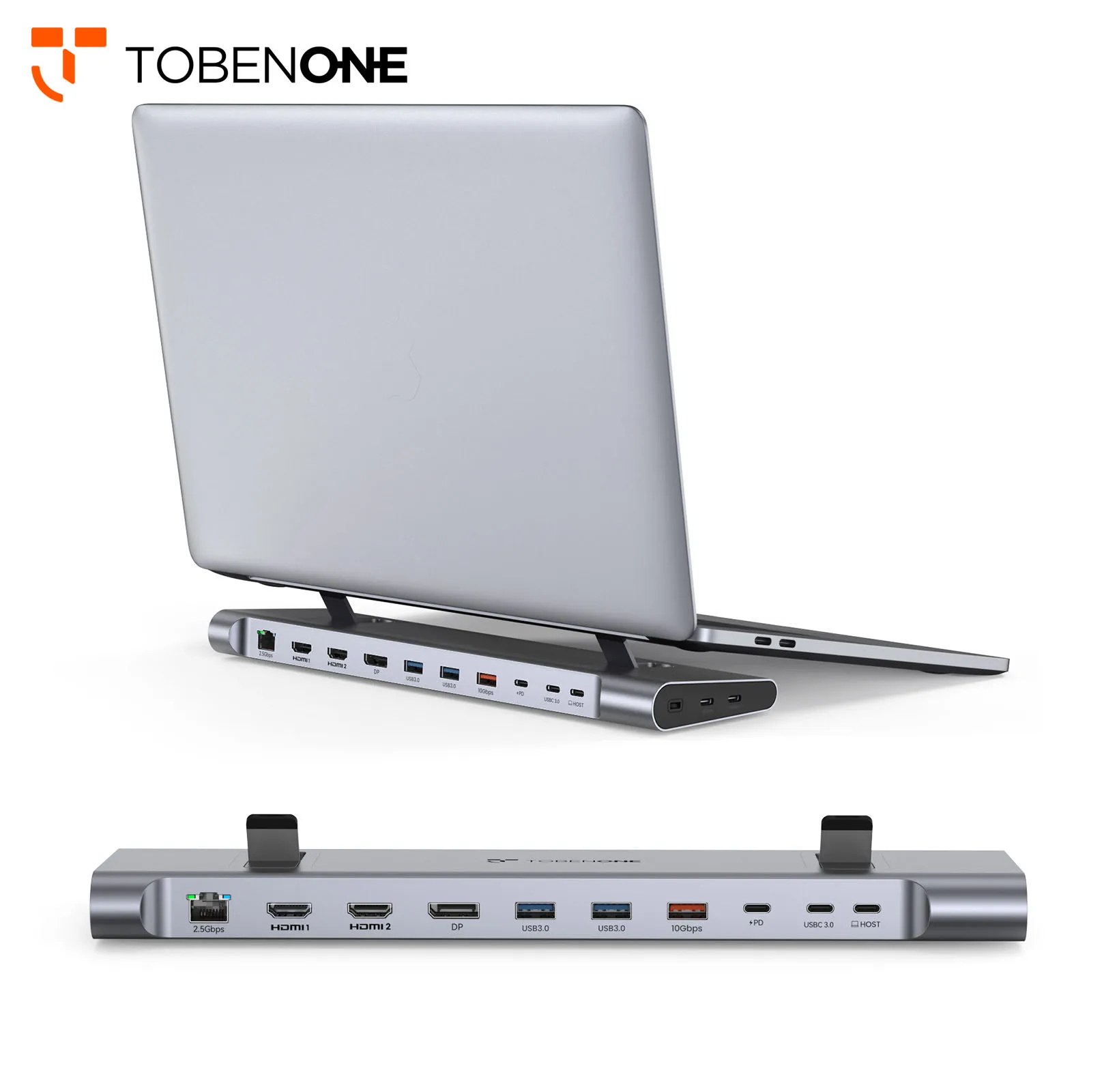 Подставка для док-станции ноутбука с мощностью 100 Вт Gan III 2 5 Гбит/с Ethernet HDMI и DP