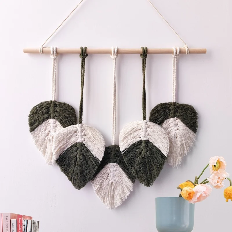 Macrame Tapestry Wall Boho Decorated Leaf Star and Cotton Thread Weave for Living Room Bedroom Dorm Farmhouse Wall Hanging Decor
Macrame Tapestry Wall Boho Decorated Leaf Star and Cotton Thread Weave for Living Room Bedroom Dorm Farmhouse Wall Hanging Decor