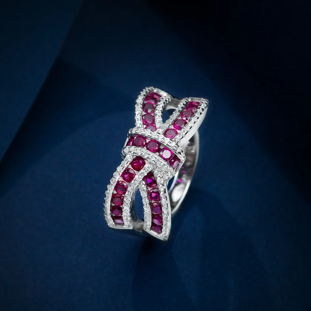 2023 New S925 Silver Smart Bow Red Treasure Ring Round 2mm Light Luxury High Carbon Full Diamond Ring
2023 New S925 Silver Smart Bow Red Treasure Ring Round 2mm Light Luxury High Carbon Full Diamond Ring