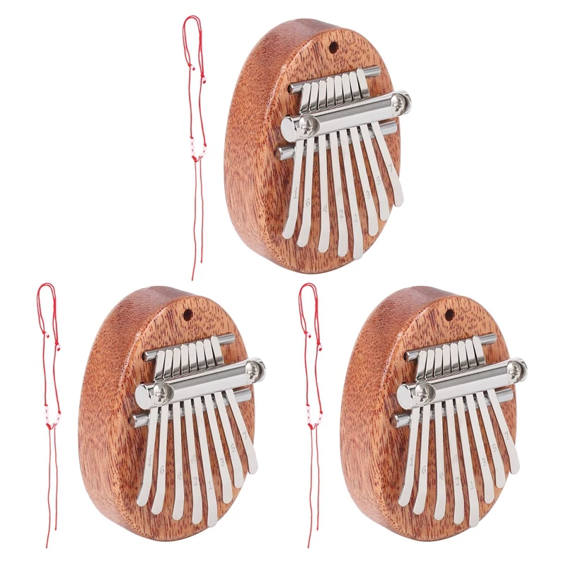 3X 8 Key Mini Kalimba Exquisite Finger Thumb Piano Marimba Musical Good Accessory Pendant Gift
3X 8 Key Mini Kalimba Exquisite Finger Thumb Piano Marimba Musical Good Accessory Pendant Gift