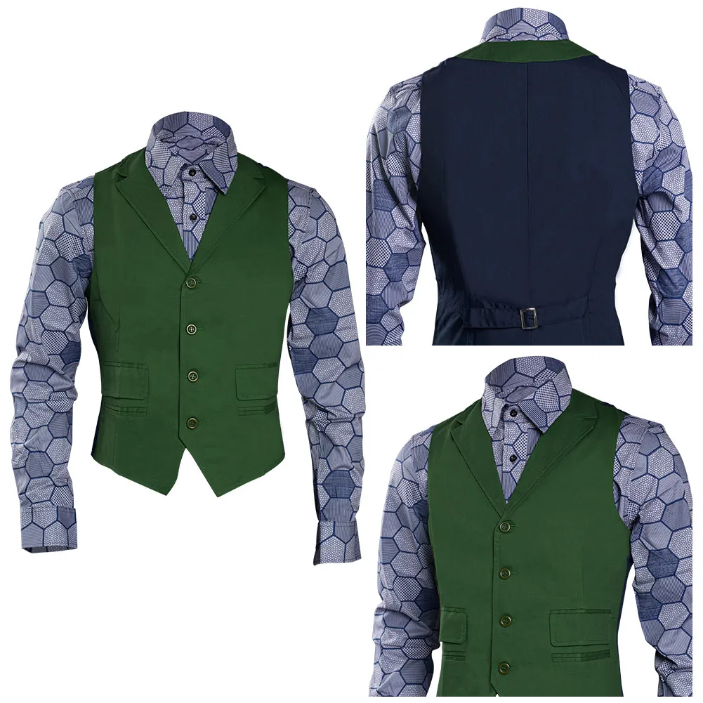 Джокер Косплей рубашка жилет оригинальный костюм Хэллоуин Карнавальный Костюм
Джокер Косплей рубашка жилет оригинальный костюм Хэллоуин Карнавальный Костюм