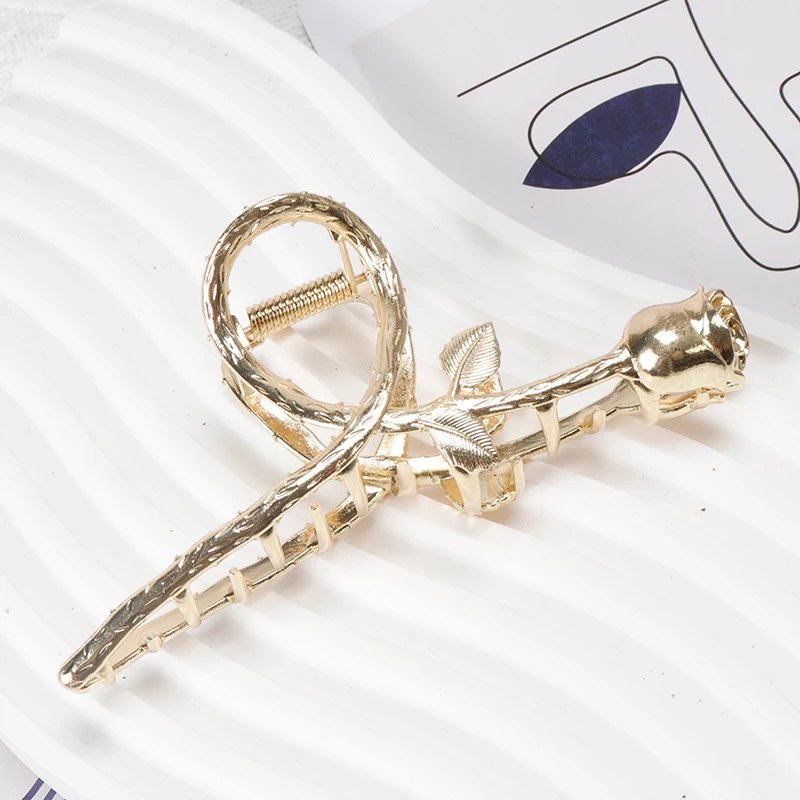 rose Hair Claw Flower Shark Clip Hair Jewelry Gift for Women New Trendy Metal Sweet Cute Party simple design
rose Hair Claw Flower Shark Clip Hair Jewelry Gift for Women New Trendy Metal Sweet Cute Party simple design