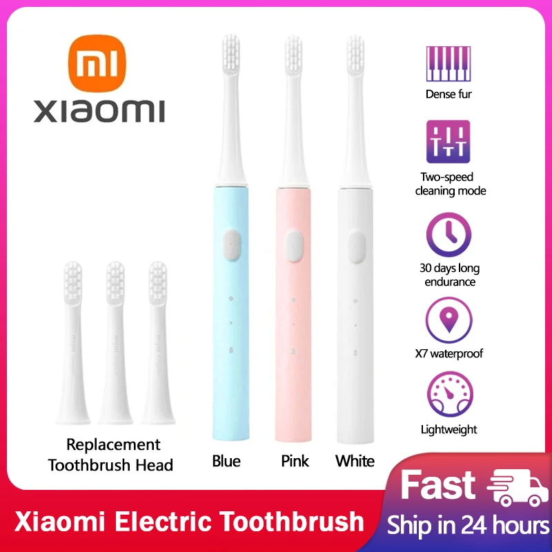 

Xiaomi Mijia T100 Sonic Electric Toothbrush Smart Tooth Brush USB Rechargeable Waterproof IPX7 Ultrasonic Automatic Toothbrushes