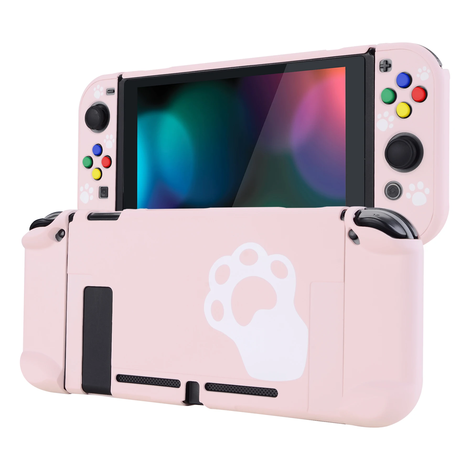 PlayVital Back Cover Joycon Separable Protector Hard Shell Protective Case with Colorful ABXY Direction Buttons for NS Switch
PlayVital Back Cover Joycon Separable Protector Hard Shell Protective Case with Colorful ABXY Direction Buttons for NS Switch