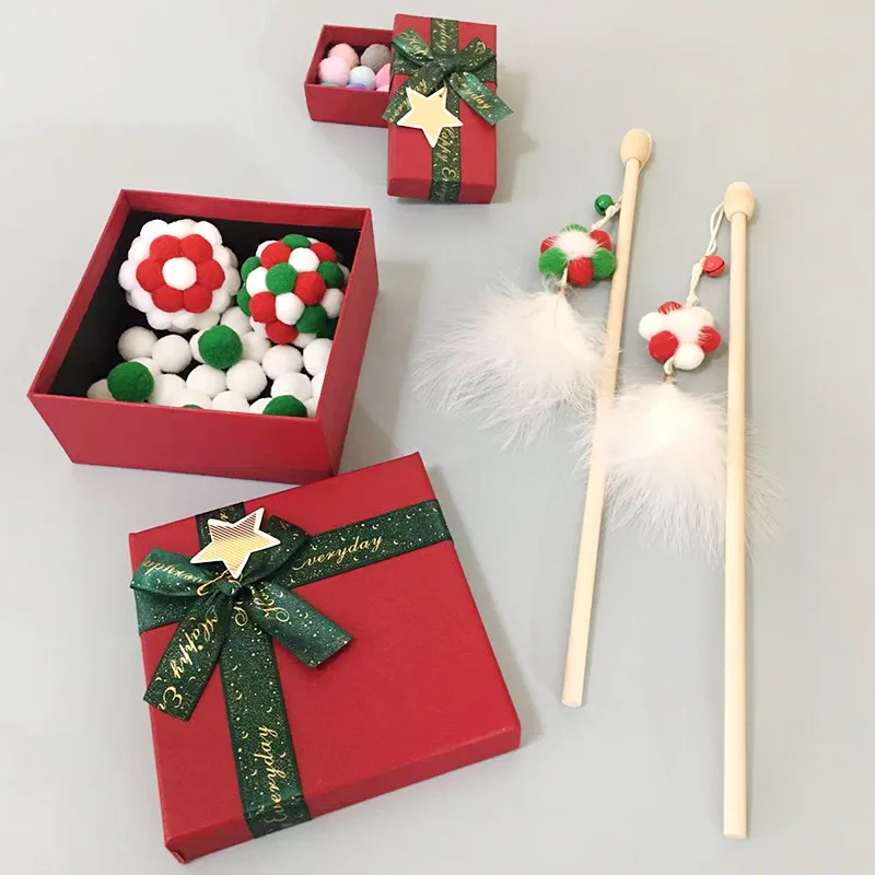 Christmas Cat Puss Stick Gift Box Enjoying Interaction Self Hi Cat Puss Stick Toys Cats Fun Wire Chaser Wand Toy Pet Supplies
Christmas Cat Puss Stick Gift Box Enjoying Interaction Self Hi Cat Puss Stick Toys Cats Fun Wire Chaser Wand Toy Pet Supplies