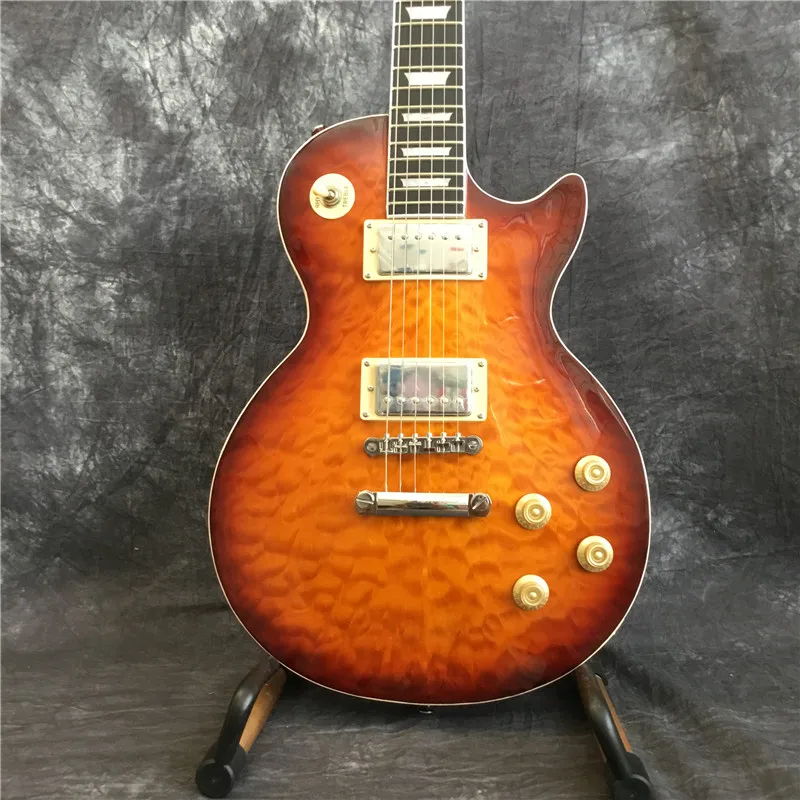 

High quality flame top electric guitar high quality pickup guitar rosewood fingerboard Mahogany body