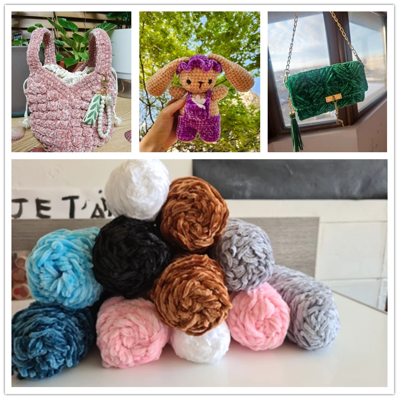 100g/Roll Velvet Yarn Polyester Blended Cotton Chenille Crochet Knitting Yarn Soft Thread Thick Scarf DIY Hand-Knitted Gift
100g/Roll Velvet Yarn Polyester Blended Cotton Chenille Crochet Knitting Yarn Soft Thread Thick Scarf DIY Hand-Knitted Gift