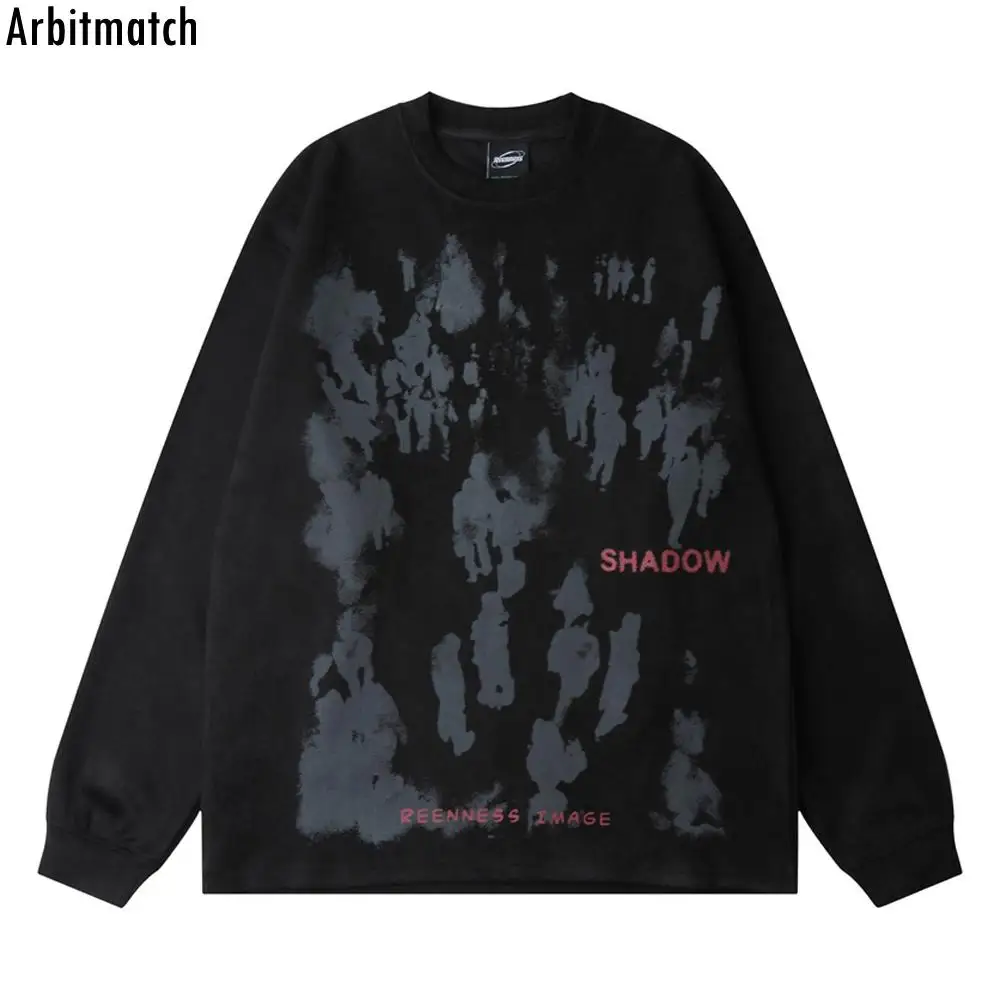 Men T-Shirt Streetwear Casual Tshirt Hip Hop Suede Dark Gothic Shadow Print Long Sleeve Vintage Harajuku T Shirts Street Tops
Men T-Shirt Streetwear Casual Tshirt Hip Hop Suede Dark Gothic Shadow Print Long Sleeve Vintage Harajuku T Shirts Street Tops