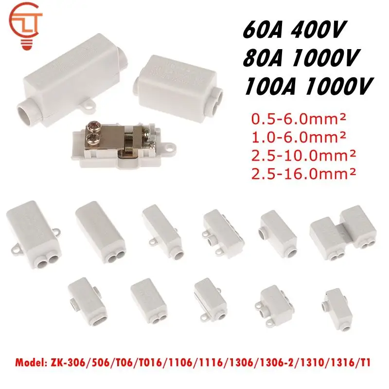 

Разветвитель высокой мощности, быстроразъемный клеммный блок, распределительная коробка для электрического кабеля, ZK-306 ZK506/T06/T016/1306/T1, соединители
