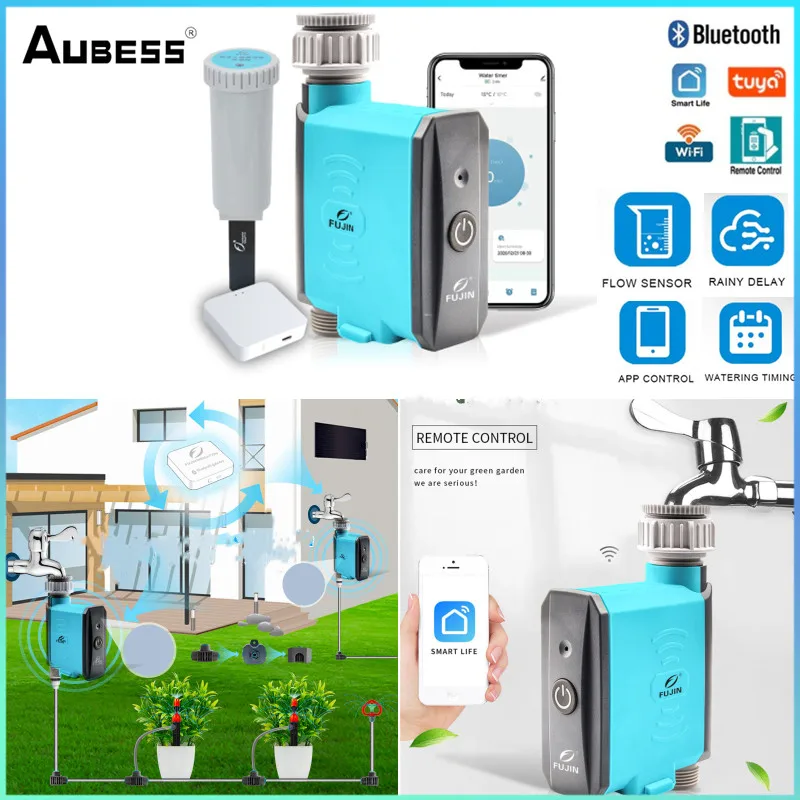 ZIGBEE WIFI Garden Watering Timer For Balcony Plant Tuya Smart Life APP Smart Sprinkler Drip Irrigation System With Soil Sensor
ZIGBEE WIFI Garden Watering Timer For Balcony Plant Tuya Smart Life APP Smart Sprinkler Drip Irrigation System With Soil Sensor