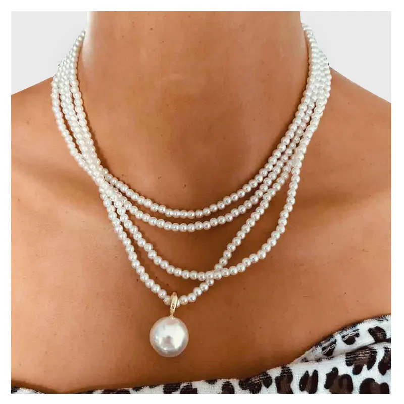 Fashion Multi Layer White Imitation Pearl Necklace Sweater Chain Long Pearl Pendant Necklaces Party Jewelry
Fashion Multi Layer White Imitation Pearl Necklace Sweater Chain Long Pearl Pendant Necklaces Party Jewelry