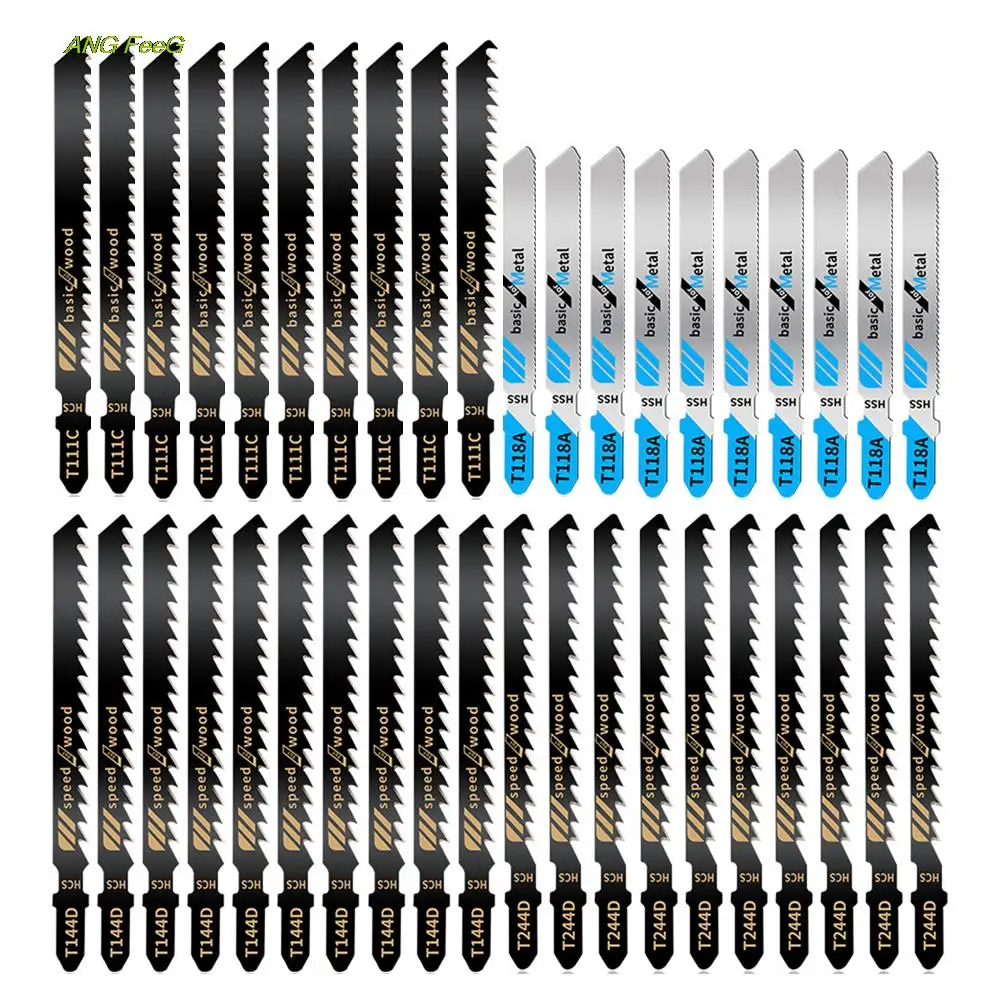 40PCS Jig Saw Blade Woodworking Saw Blade T144D/T244D/T118A/T111C Cutting Tools Electric Cutting Tools Accessories
40PCS Jig Saw Blade Woodworking Saw Blade T144D/T244D/T118A/T111C Cutting Tools Electric Cutting Tools Accessories