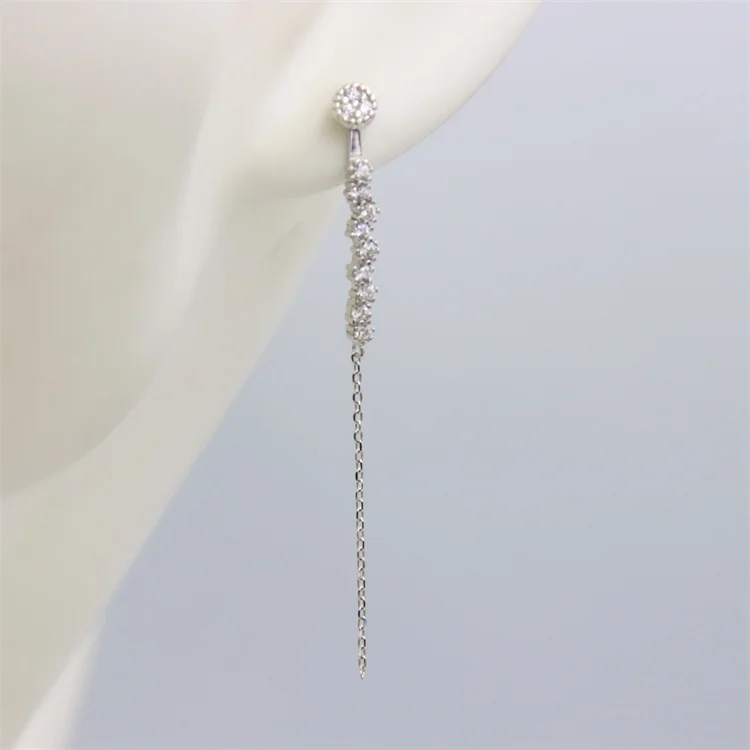 ZFSILVER Real 925 Sterling Silver Fashion Trendy Diamond-set Star Dangle Long Stud Earrings Jewelry For Women Charm Party Girls
ZFSILVER Real 925 Sterling Silver Fashion Trendy Diamond-set Star Dangle Long Stud Earrings Jewelry For Women Charm Party Girls