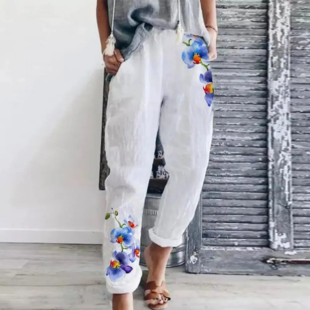Women Pants Casual Bottoms Printed Temperament White Pants for Party Harem Pants Women Trousers
Women Pants Casual Bottoms Printed Temperament White Pants for Party Harem Pants Women Trousers