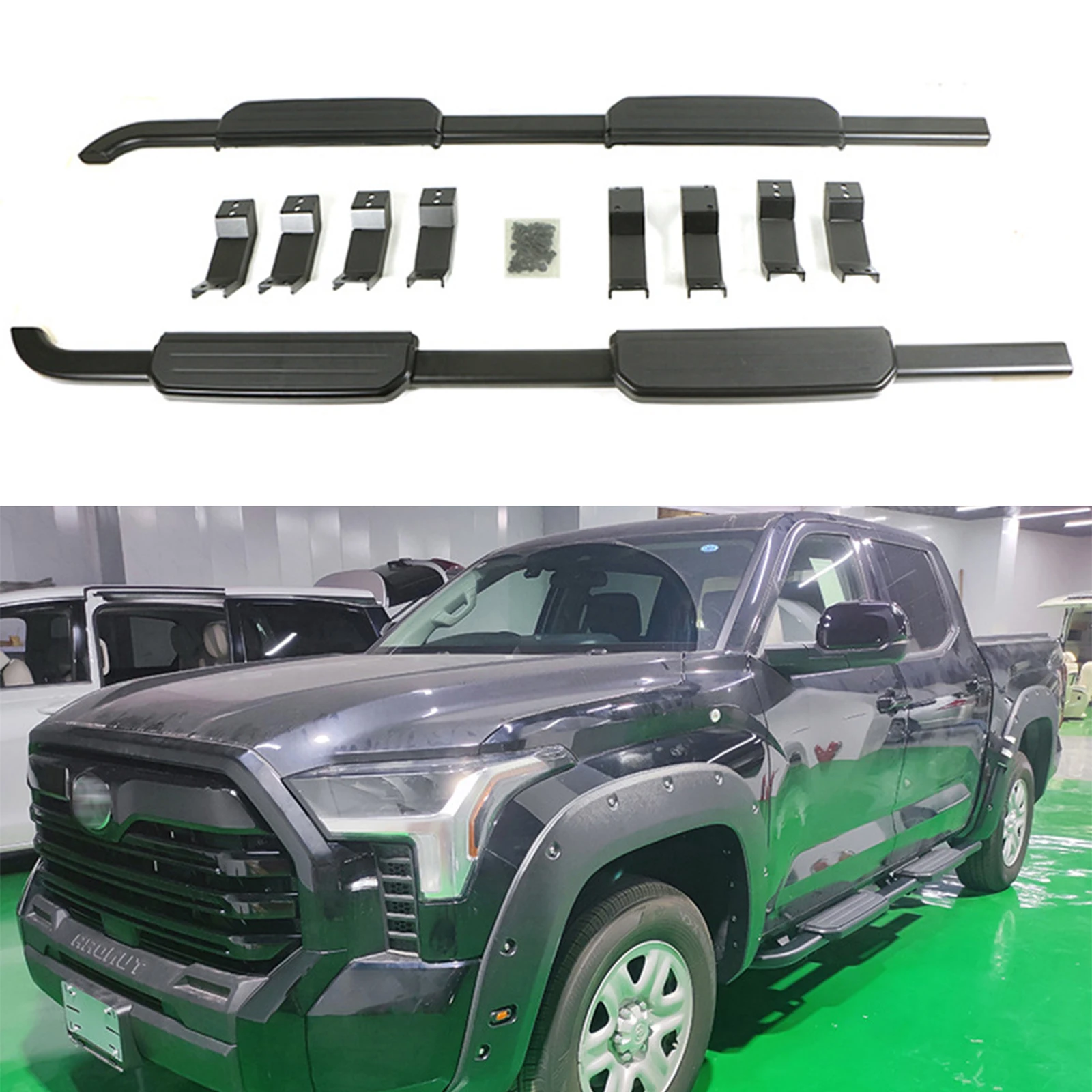 2 шт. фиксированная подножка, боковая подножка, подходящая для Toyota Tundra 4Door 2022 +
2 шт. фиксированная подножка, боковая подножка, подходящая для Toyota Tundra 4Door 2022 +