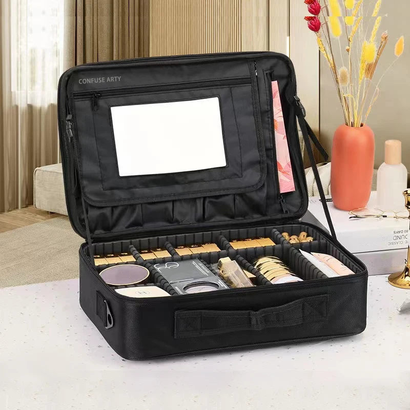 New Makeup Bag Large Capacity Professional Cosmetic Bag Women Travel Manicure Hairdressing Toiletry bag
New Makeup Bag Large Capacity Professional Cosmetic Bag Women Travel Manicure Hairdressing Toiletry bag