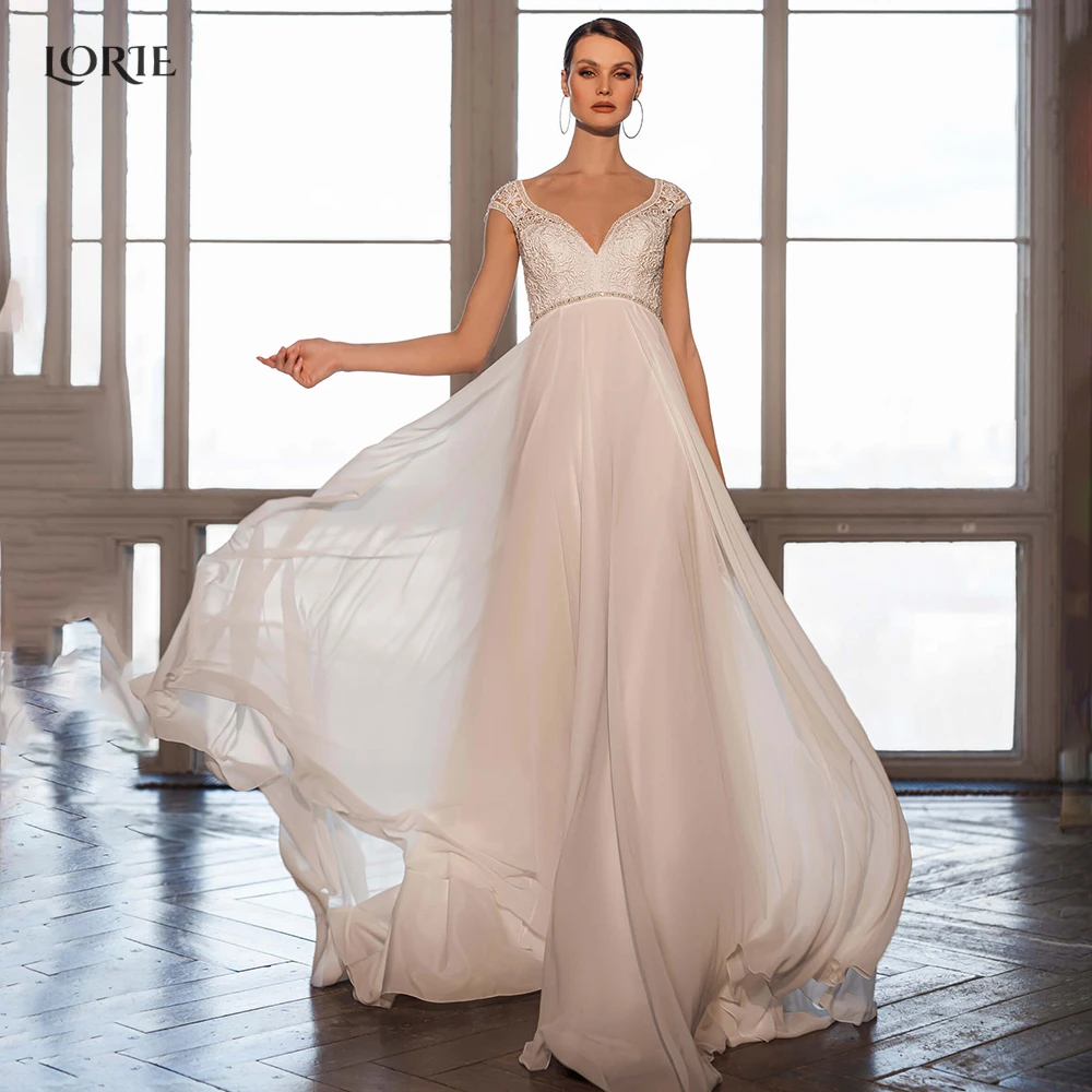 LORIE A-Line Elegant Lace Backless Bride Dresses V-Neck Glitter Shiny Belt Sleeveless Wedding Gowns Princess Vintage Bridal Gown
LORIE A-Line Elegant Lace Backless Bride Dresses V-Neck Glitter Shiny Belt Sleeveless Wedding Gowns Princess Vintage Bridal Gown