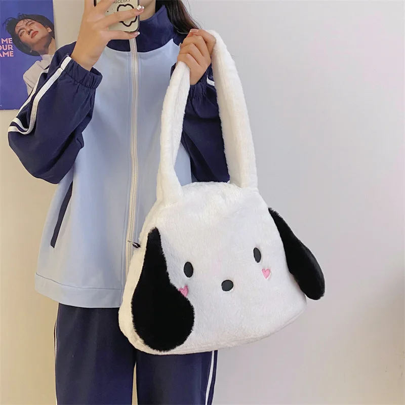 Kawaii Sanrio Pochacco Anime Shoulder Single Crossbody Bag Cute Cartoon Plush Doll Students Storage Bag Lovely Toys for Girls
Kawaii Sanrio Pochacco Anime Shoulder Single Crossbody Bag Cute Cartoon Plush Doll Students Storage Bag Lovely Toys for Girls