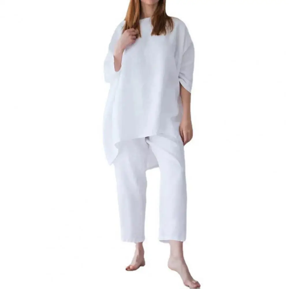 Comfy 2Pcs/Set Stylish Plus Size Top Pants Suit Two Piece Set Top Pants Outfits Loose Fit for Vacation
Comfy 2Pcs/Set Stylish Plus Size Top Pants Suit Two Piece Set Top Pants Outfits Loose Fit for Vacation