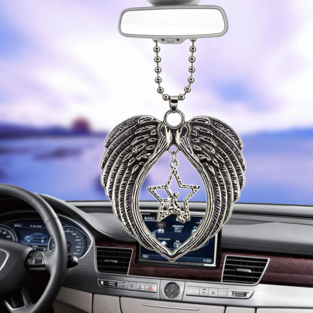 Angel Star Angel Wing Pendant Auto Rearview Mirror Pendant Birthday Gift Auto Decoraction Ornaments Car Accessorie 
Angel Star Angel Wing Pendant Auto Rearview Mirror Pendant Birthday Gift Auto Decoraction Ornaments Car Accessorie