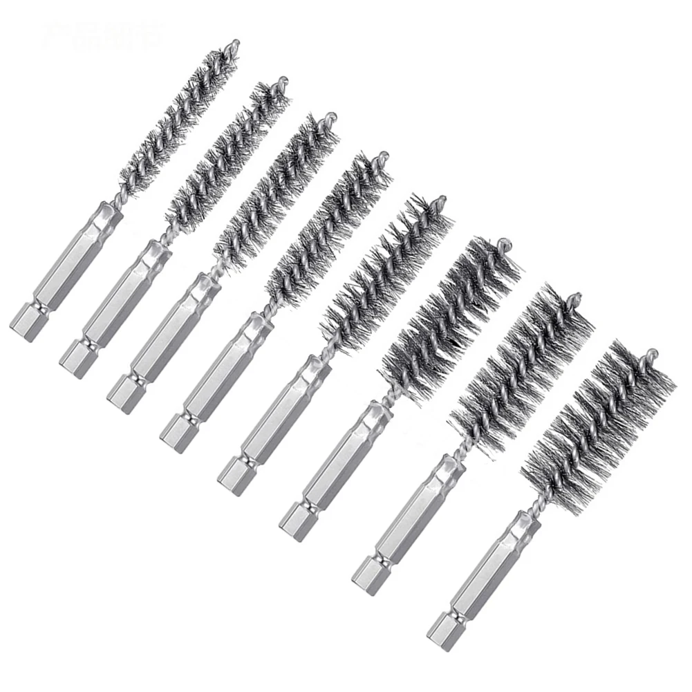 8pcs Stainless Steel Wire Brush Duct Brushes Hex Rod 1/4'' Shank Polishing Deburring Cleaning Removing Rust 8-19mm
8pcs Stainless Steel Wire Brush Duct Brushes Hex Rod 1/4'' Shank Polishing Deburring Cleaning Removing Rust 8-19mm